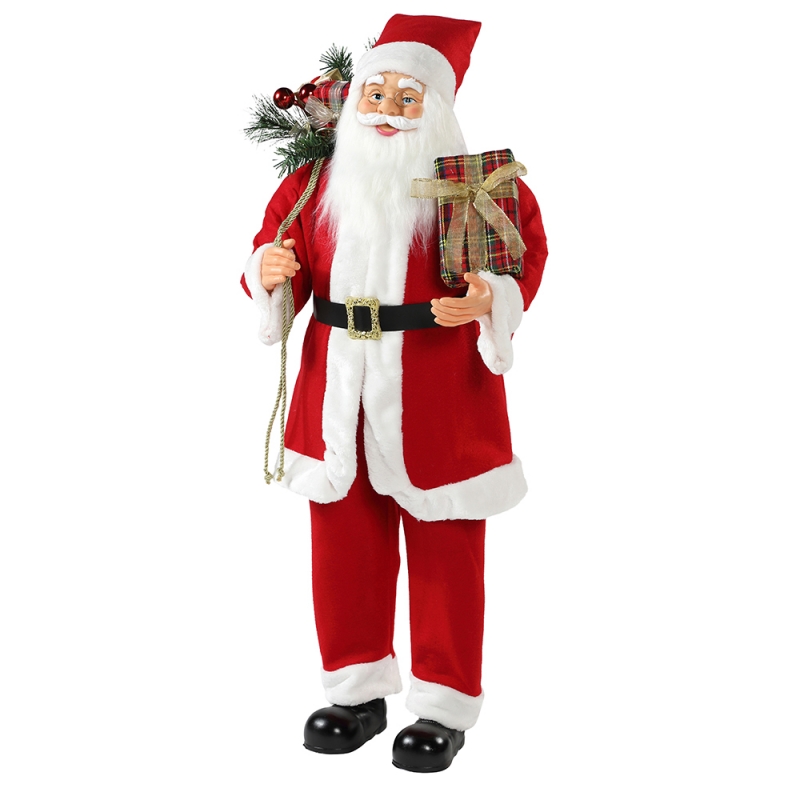 30 ~ 110cm Joulu Sta Seces Santa Claus kanssa lahjakasse