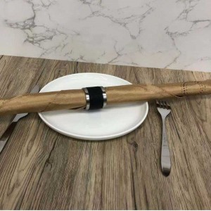 Kaunis käsintehty ruokaesine lautasliina renkaat