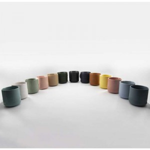 Hot Myy Keraaminen kivitavara Väri lasitettu kahvi mukit