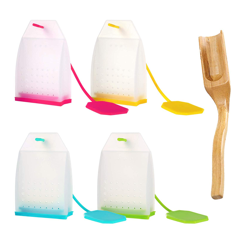 Silikoni Tea Infuser, Loose Leaf Teadisuodatin Laukut Siver