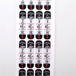 Golfklubin mukautetut tarrat