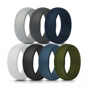 Tehtaan pistorasia, mukautetut silikonirenkaat miehille, häät bnad