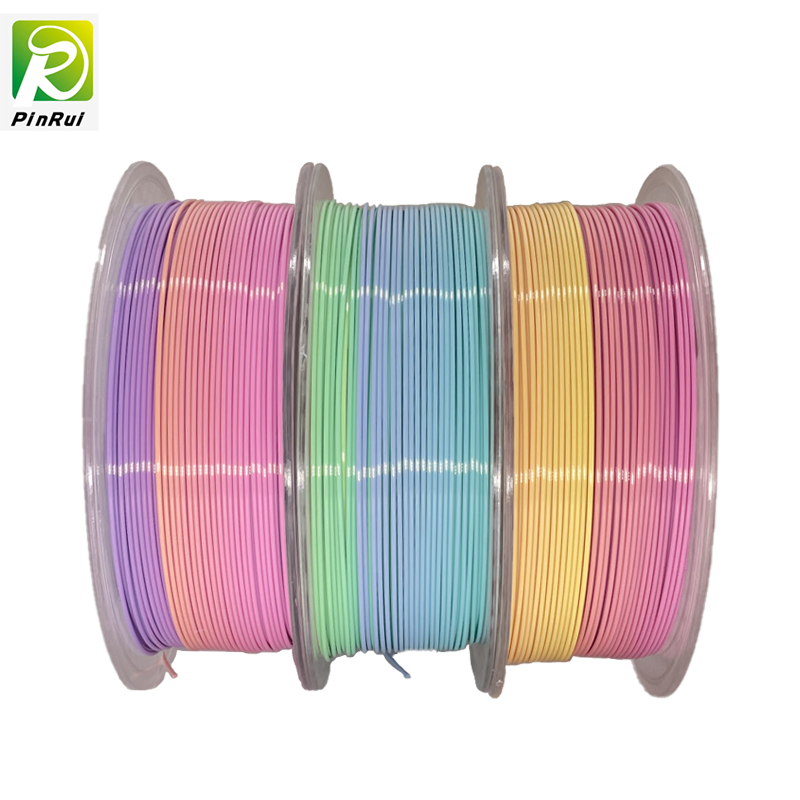 Pinrui 3D-tulostin 1.75mm PLA Rainbow Filamentti 3D-tulostimella