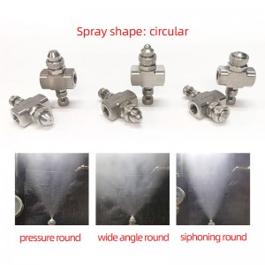 Ruostumaton teräs ilman sumutus suutin