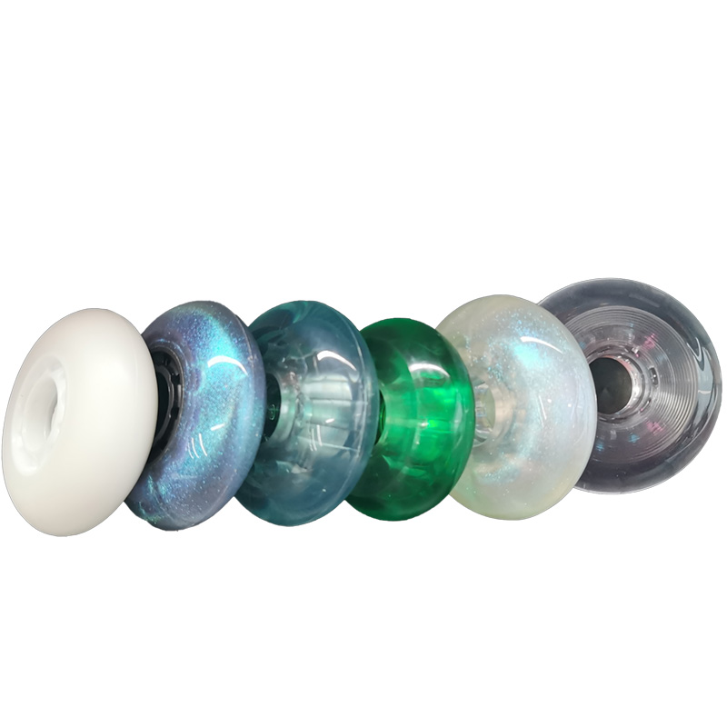 Tehdas hinta Paras laatu Super Kestävä PU inline rullaluistelu pyörät 64mm 68mm 70mm 72mm 76mm 80mm 84mm 90mm 100 mm