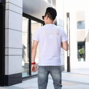 Neulottu digitaalinen crewneck t-paita