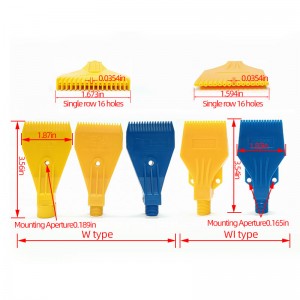 Muovinen ilmapuhallussuutin