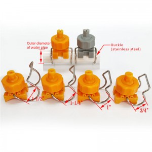 Muovinen säädettävä pallopidike suutin