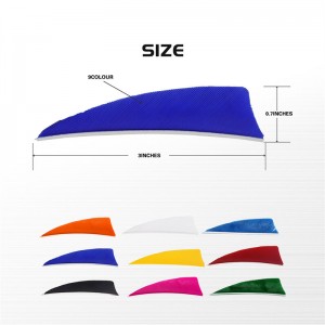 Elongarrow 172313 3INCHES Shield kalkkunan sulka jousiammunta-areille