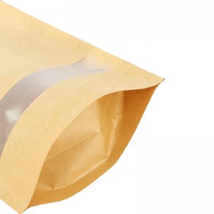 Kraft vetoketju Stand Up Pussi ikkunan kanssa