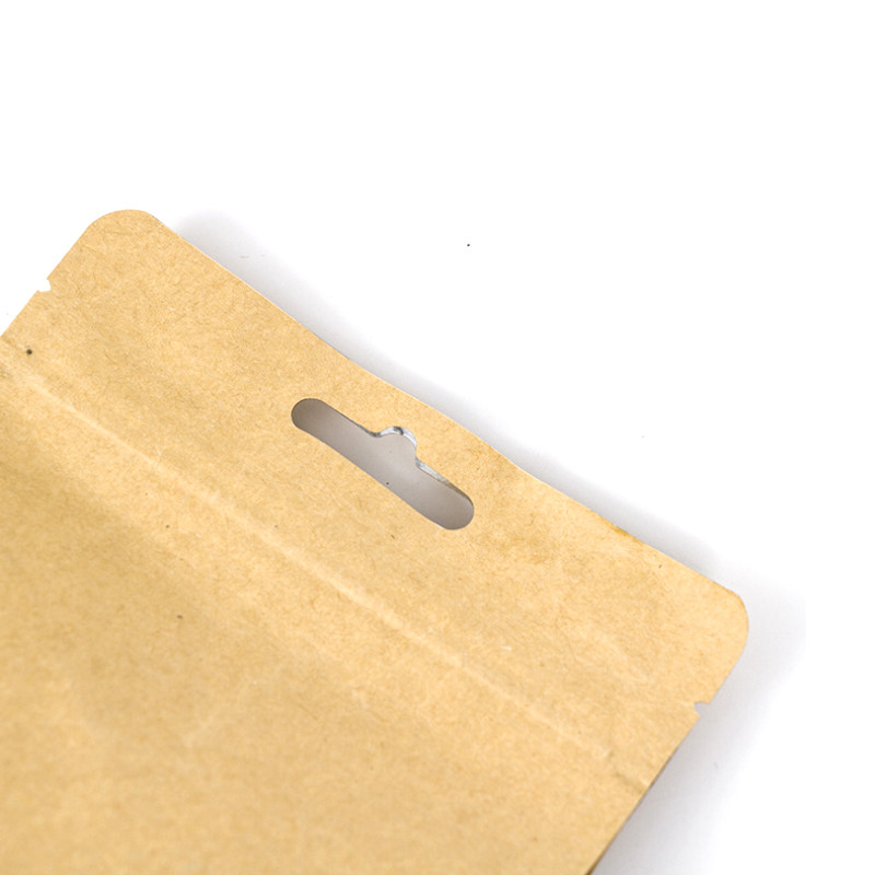 Flat Bottom Kraft Paper Stand Up -pussi
