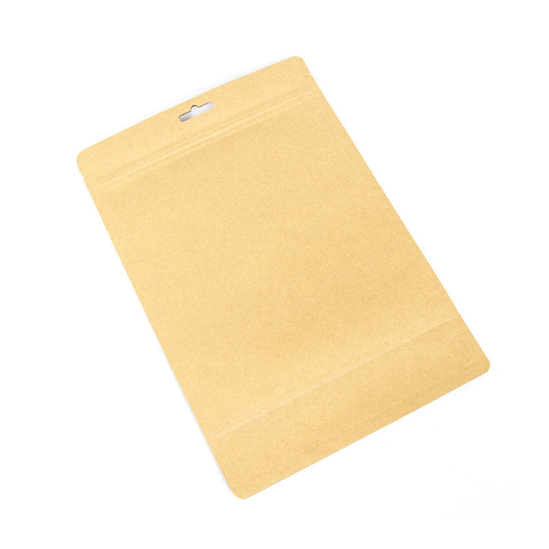 Flat Bottom Kraft Paper Stand Up -pussi