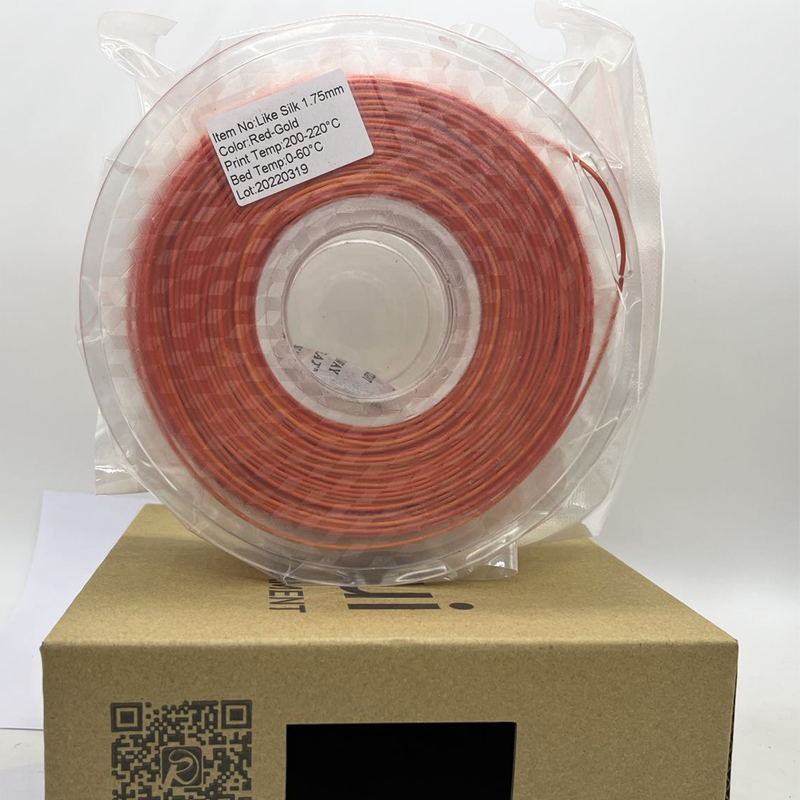 Pinrui Korkealaatuinen Red-Gold Rainbow 1.75mm 3D-tulostin PLA Filamentti