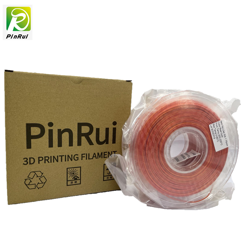 Pinrui Korkealaatuinen Red-Gold Rainbow 1.75mm 3D-tulostin PLA Filamentti