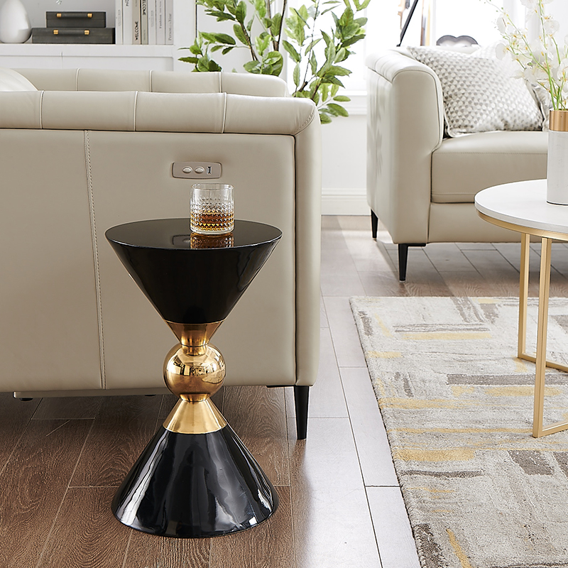 Luxury Side Table Black Console Taulukko Nordic Contemporary Corner sohvapöytä