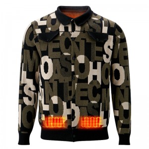 Spotty Style Coat miehille, ladattava akku lämmitetty vaatteet takki