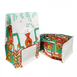 Kahdeksan sivun tiivisteen itsestään seisova laukku