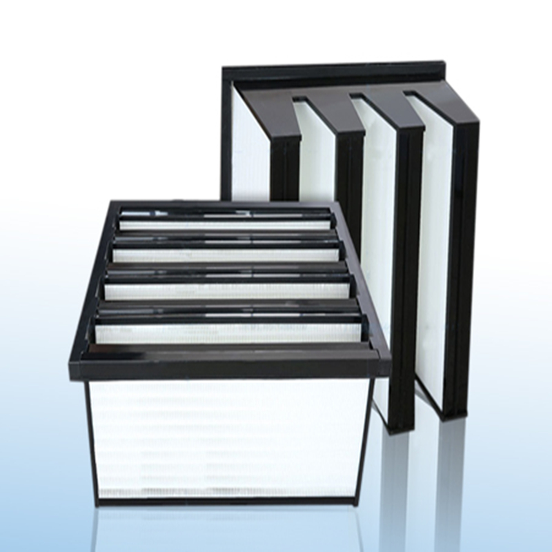 Keskitason tehokkuus F7 Muovikehys 592 x 592x 292mm Mini-laskostettu Compact 4 V Bank HVAC ilmansuodatin