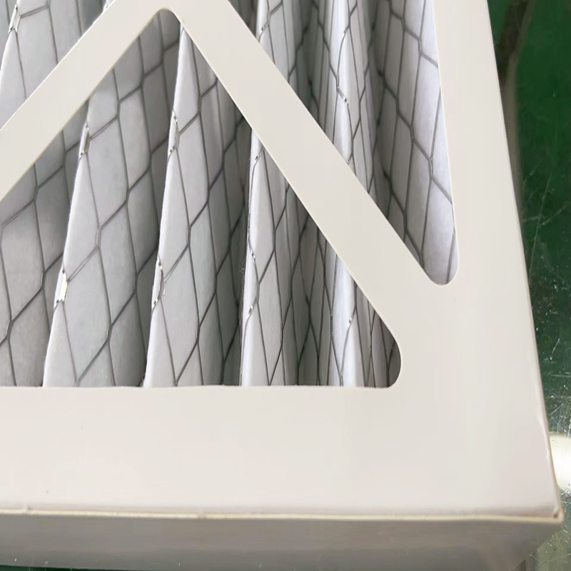 Merv 8 Standardikapasiteetti laskostettu uuninsuodatin Pre HVAC-ilmansuodatin