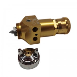 Automaattinen virtalämpötila 0.8/1.2 mm suutin Teollinen sumutus Pneumaattinen maalityökalu alhainen paine säädettävissä robottille