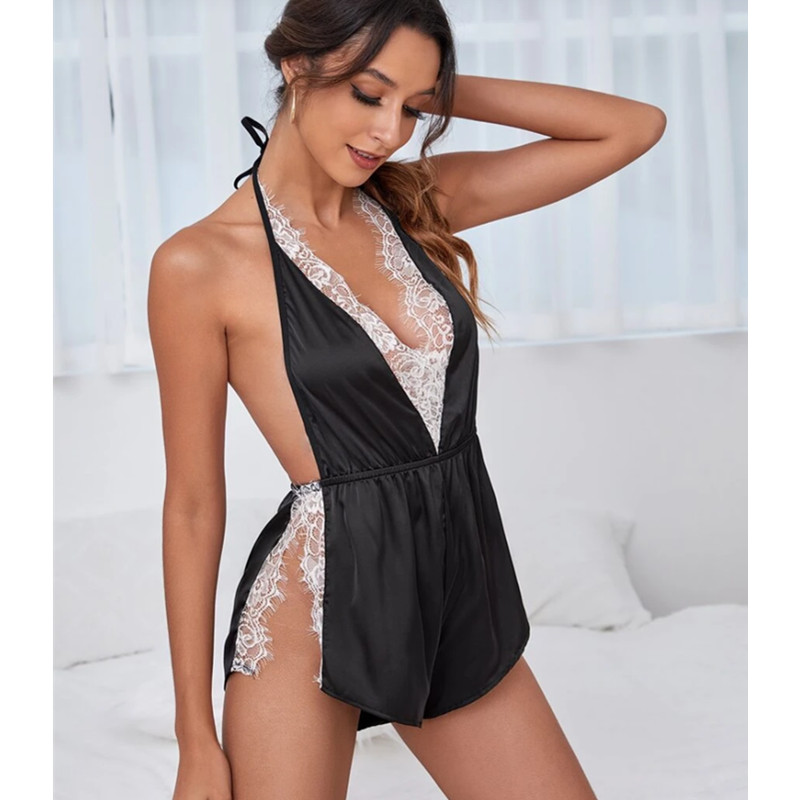 Naiset \\\\\\ 's seksikäs alusvaatteet Sheernäe - kautta verkko seksikäs pitsi pyjamas Nightdress Uniform Temptation NightGown