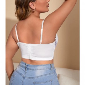 Plus kontrastin pitsi underwire bra