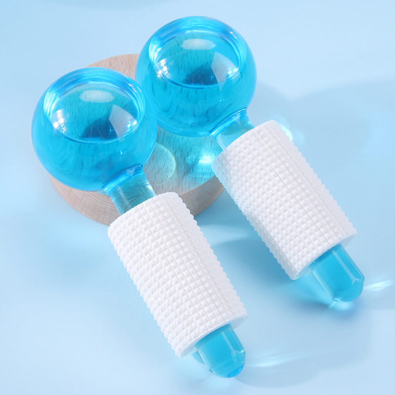 Kasvojen hieronta Globes Ice Roller Ball Globes Facial Roller Kylmä ihon hierontalaitteet kasvojen hieronta työkalut kasvoille ja kaulalle