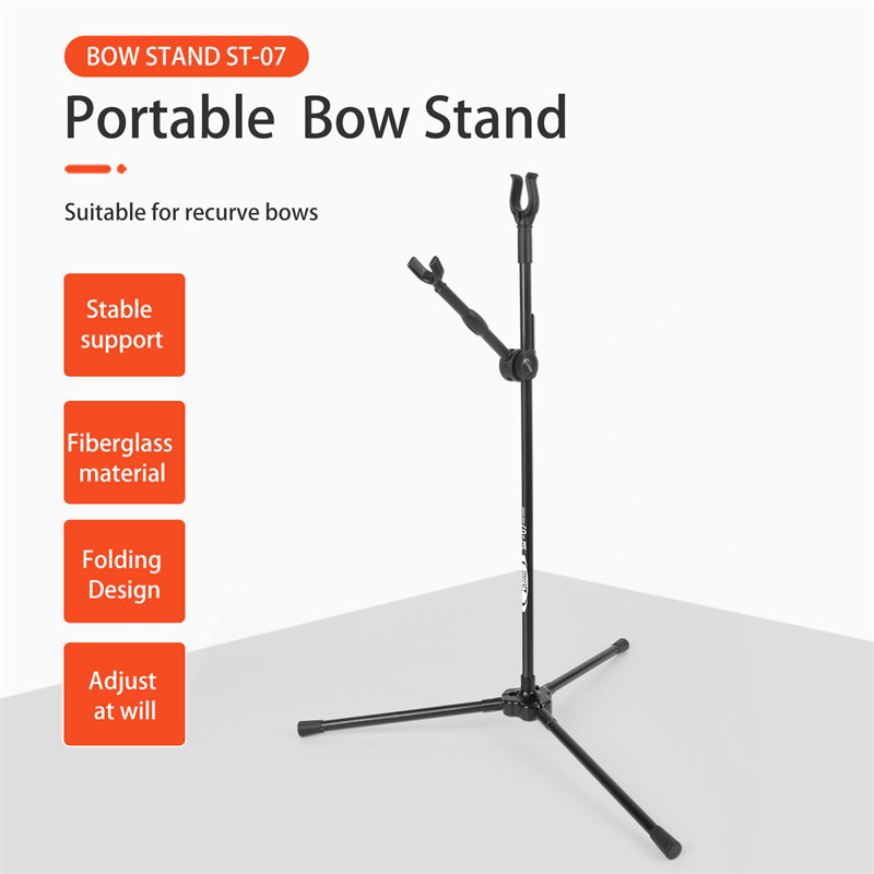 Elongarrow-jousiammunta lisävaruste Recurve Bow Stand Holder Folable Fiberglass Bow Rack Bolding Bow