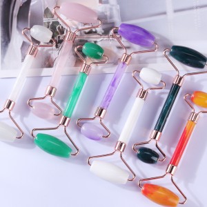 Roller Face Laihdutus Massager Lift Tool Resin Facial Merage Roller Skin hieronta Kauneushoito V muotoinen kaksinkertainen pää