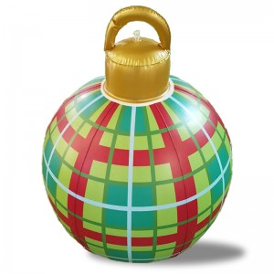 Joulun puhallettavat sisustuspallot, joulu PVC:n puhallettavat roikkuvat koristeet