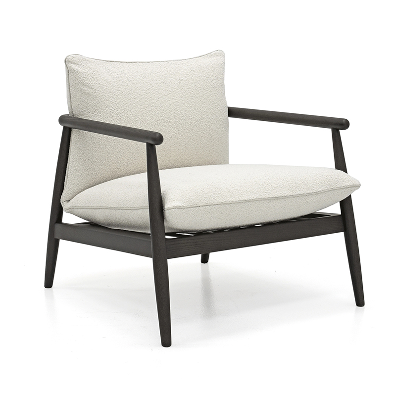 Nordic Modern Chaise Minimalistinen suunniteltu kangas Single sohva Accent tuoli olohuoneelle
