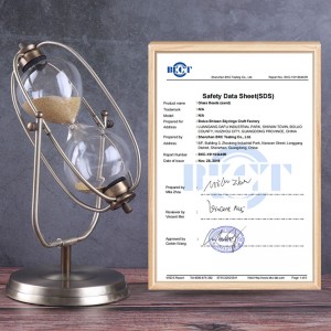 Ajastin metalli pyörivä hiekkakello eurooppalainen tyyli olohuone koristelu koriste syntymäpäivä lahja 30/60 min