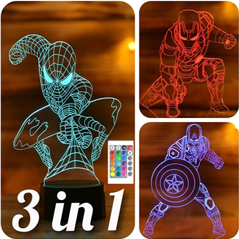 Akryyli 3D yövalo