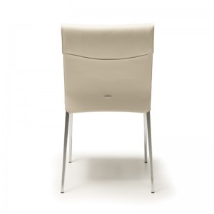 italialainen valkoinen metallinahka skandinaavinen ruokasalituoli 6 ruokasaliin