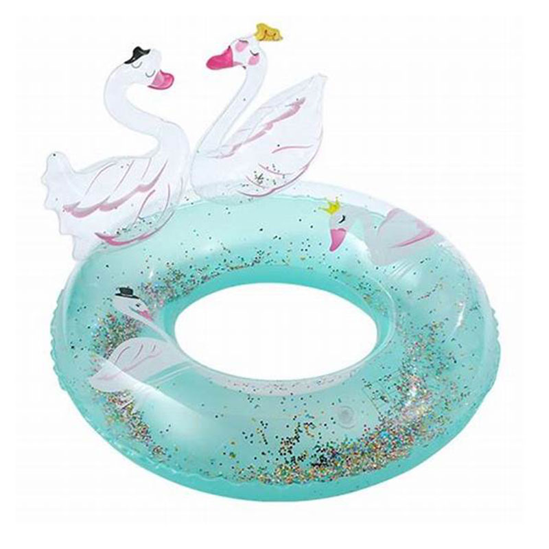 Lapset söpö swan uinti rengas, puhallettava rengas lapsille