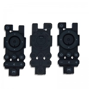 OEM -painettu logo silikoni Räätälöity silikonipainikkeen kuminäppäimistö TV -kaukosäädin