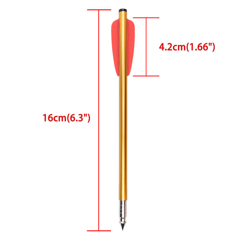 ELONGARROW 160mm kultainen väri -akselin alumiinipistooli