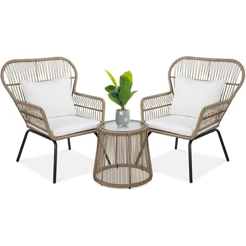 Teräs&Wicker 3pcs -sohvajoukko N-004