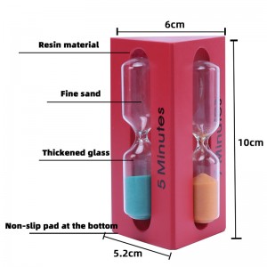 3-in-1 3/5/7 minuutin kolmionmuotoiset puiset hiekkatiimalasit Lapset Kellon ajastin Sandglass Home Corcoration Ampulheta Secret Gift