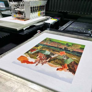 Kangli White Ink Digital Print T-paita