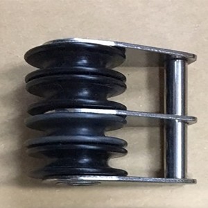 Ruostumattomasta teräksestä valmistettu merihihnapyörät purjelevylle