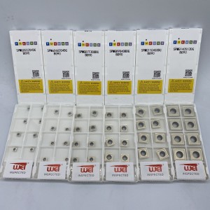 SPMG -insertin koneistusteräs, ruostumaton teräs, valurauta, alumiini -seos, messinki