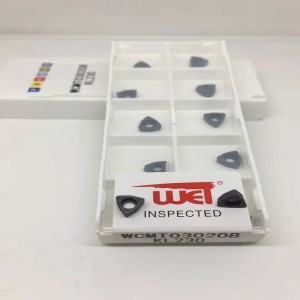 WCMT -insertin koneistusteräs, ruostumaton teräs, valurauta, alumiini -seos, messinki