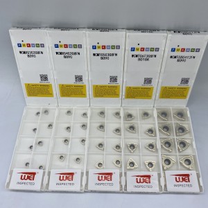 WCMT -insertin koneistusteräs, ruostumaton teräs, valurauta, alumiini -seos, messinki