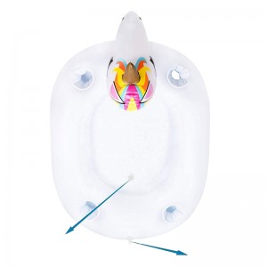 Kelluva jäälaatikkojuomapidike, juoma hedelmäbuffet -piknik BBQ -jäähdytin, puhallettava yksisarvinen tarjoilubaari