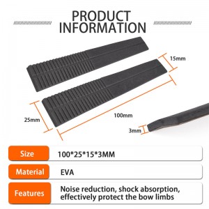 ELONGARROW -jousiammunta Resure Bow Limbs Stabiliser Tapatow Bow Shock Abdorber Bow Limb Shock Vähennä melua