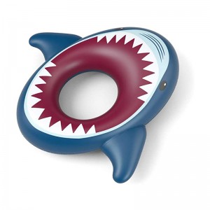 Puhallettava hain uima -allas kelluva hain uimarengas puhallettavia aukkoja uima -allasjuhla -lautaslehden lelut lapsille aikuiset