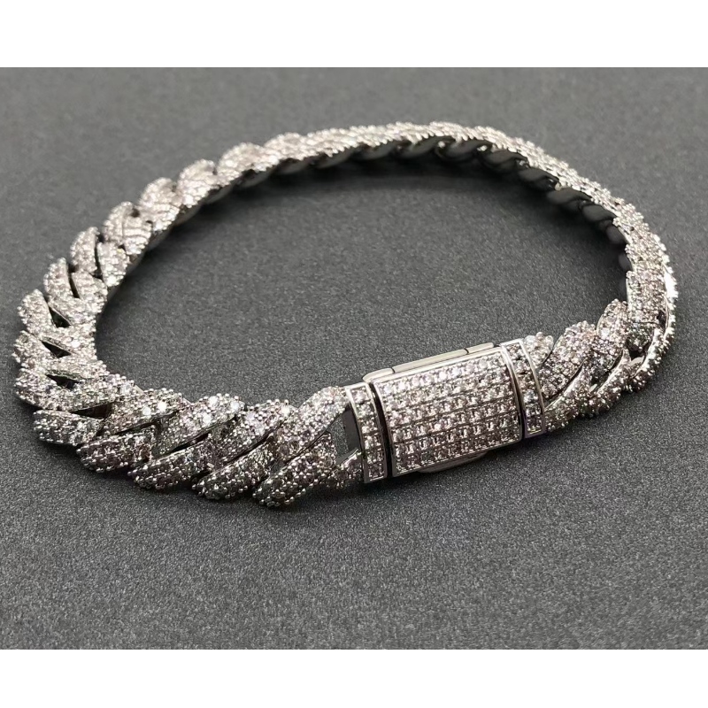 Tuochen -korut Sterling Silver 925 moissaniittikivirannekorulla ihmiselle