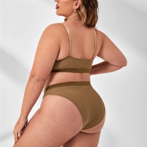 Tavallinen push up alusvaatteet asetettu mukavatnaiset aluslankaiset rintaliivit Seksikäs alusvaatteet