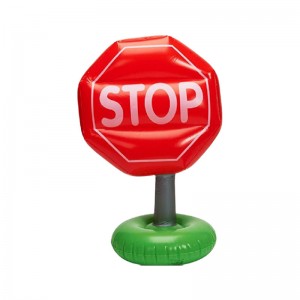 Valmistajat Custom PVC:n puhallettavat liikennemerkit, jotka puhaltavat esteitä kolmion liikennemerkit varoitusmerkit PVC -lelu